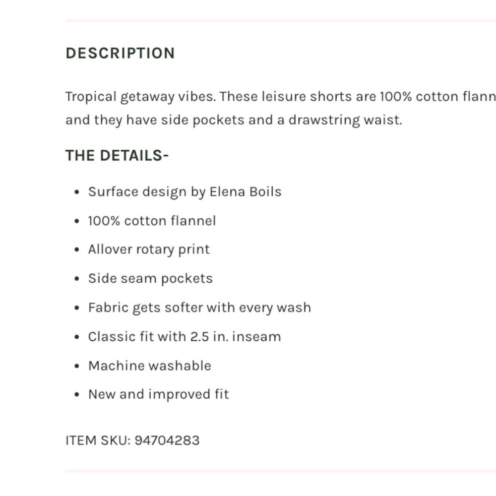 🌸 NWT Ban.do Leisure Floral Flannel Shorts in Pink Las Flores L & XL - Picture 5 of 10
